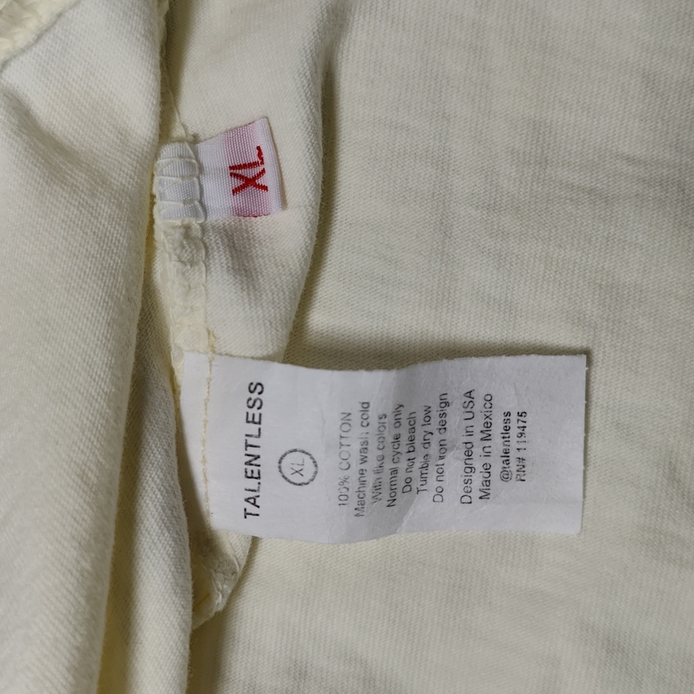 509. Talentless Drop Shoulder Tee | Color: Yellow - Picture 7 of 9